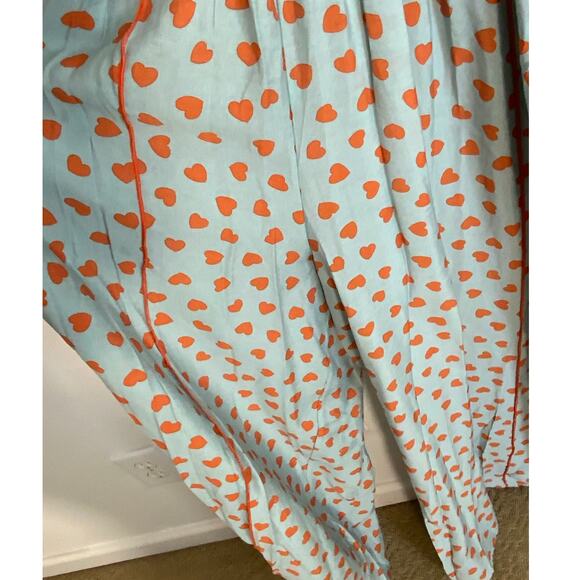 Bucket listPolka Heart Pink Smocking Bodice Jumpsuit - Picture 4 of 8